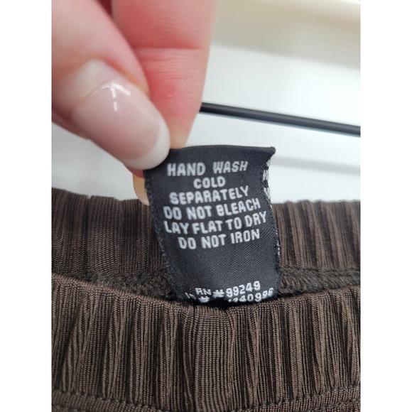 Maggie Barnes Brown Wide Leg Baggy High Rise Travel Pants 14 16 - Picture 6 of 9